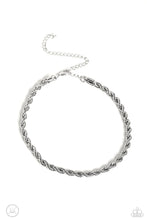 Load image into Gallery viewer, Paparazzi Never Lose ROPE Silver Choker Necklace
