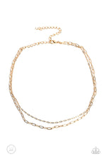 Load image into Gallery viewer, Paparazzi Polished Paperclips Gold Choker Necklace
