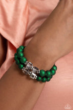 Load image into Gallery viewer, Paparazzi Shopaholic Showdown - Green Bracelet
