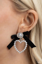 Load image into Gallery viewer, Paparazzi BOW and Then Black Earring
