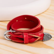 Load image into Gallery viewer, Paparazzi Coat of Arms Couture - Red Bracelet
