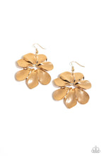 Load image into Gallery viewer, Paparazzi Hinging Hallmark Gold Earring  (September 2023 Fashion Fix Exclusive)
