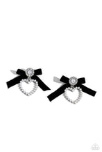 Load image into Gallery viewer, Paparazzi BOW and Then Black Earring
