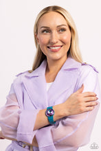 Load image into Gallery viewer, Paparazzi Exaggerated Ego - Blue Bracelet (September 2023 Life of the Party)
