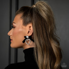 Load image into Gallery viewer, Paparazzi BOW and Then Black Earring
