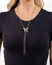 Load image into Gallery viewer, Paparazzi Adjustable Acclaim Silver Necklace
