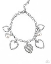 Load image into Gallery viewer, Paparazzi GLOW Your Heart - White Bracelet
