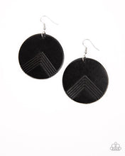 Load image into Gallery viewer, Paparazzi On the Edge of Edgy - Black Earring
