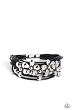 Load image into Gallery viewer, Paparazzi Here Comes the BLOOM - Black Bracelet
