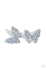Load image into Gallery viewer, Paparazzi High Life Blue Butterfly Earring
