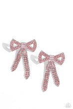 Load image into Gallery viewer, Paparazzi Just BOW With It - Pink Earring
