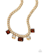 Load image into Gallery viewer, Paparazzi Alternating Audacity - Brown Necklace
