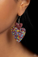 Load image into Gallery viewer, Paparazzi Flirting Flourish Red Earring
