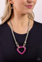 Load image into Gallery viewer, Paparazzi Lead with Your Heart Pink Necklace
