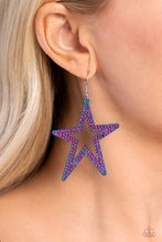 Load image into Gallery viewer, Paparazzi Rockstar Energy Blue Earring
