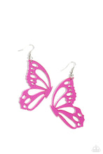 Load image into Gallery viewer, Paparazzi WING of the World - Pink Earring
