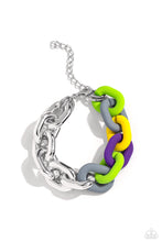 Load image into Gallery viewer, Paparazzi Candid Contrast - Silver Bracelet

