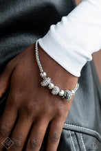 Load image into Gallery viewer, Paparazzi Draped Dedication White Bracelet (October 2023 Magnificent Musings)
