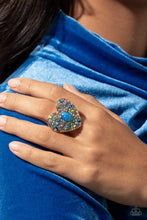 Load image into Gallery viewer, Paparazzi Bejeweled Beau - Blue Ring (November 2023 Life of the Party)
