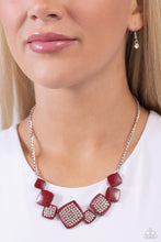 Load image into Gallery viewer, Paparazzi Twinkling Tables - Red Necklace
