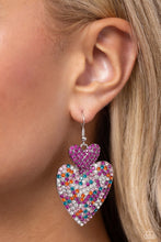 Load image into Gallery viewer, Paparazzi Flirting Flourish - Pink Earring
