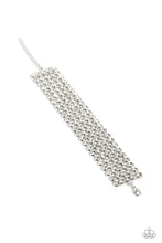 Load image into Gallery viewer, Paparazzi Glassy Gallery - White Bracelet (December 2023 Life of the Party)
