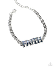 Load image into Gallery viewer, Paparazzi Faithful Finish - Blue Bracelet
