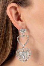 Load image into Gallery viewer, Paparazzi Couples Celebration - White Earring
