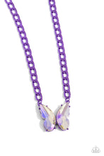 Load image into Gallery viewer, Paparazzi Fascinating Flyer - Purple Necklace
