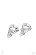 Load image into Gallery viewer, Paparazzi Twisting Teardrop White Cuff Earring
