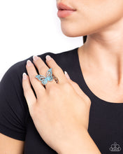 Load image into Gallery viewer, Paparazzi Aerial Aesthetic - Blue Ring
