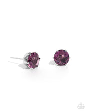 Load image into Gallery viewer, Paparazzi Breathtaking February Birthstone - Purple (Amethyst) Post Earring
