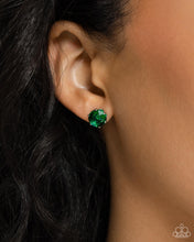 Load image into Gallery viewer, Paparazzi Breathtaking May Birthstone - Green (Emerald) Post Earring
