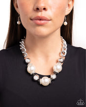 Load image into Gallery viewer, Paparazzi Generously Glossy - White Necklace
