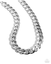 Load image into Gallery viewer, Paparazzi Action CURB Silver Necklace
