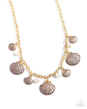 Load image into Gallery viewer, Paparazzi Seashell Sophistication - Brown Necklace

