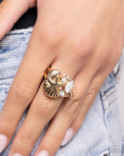 Load image into Gallery viewer, Paparazzi Beachy Bevvy - Gold Ring
