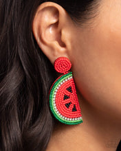 Load image into Gallery viewer, Paparazzi Watermelon Welcome - Red Earring
