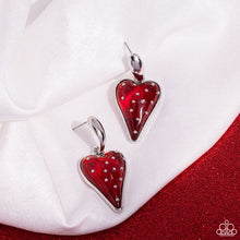 Load image into Gallery viewer, Paparazzi Glossy Goodwill - Red Earring
