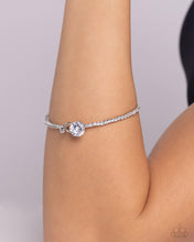 Load image into Gallery viewer, Paparazzi Gamut Glam - White Bracelet
