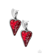 Load image into Gallery viewer, Paparazzi Glossy Goodwill - Red Earring
