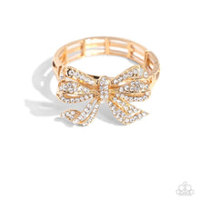 Load image into Gallery viewer, Paparazzi Its All A-BOW-t Me - Gold Bracelet
