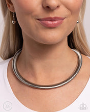 Load image into Gallery viewer, Paparazzi Choker Of The Century - Silver Necklace
