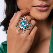 Load image into Gallery viewer, Paparazzi Artistic Movement - Blue Ring
