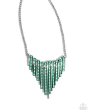 Load image into Gallery viewer, Paparazzi Fashionable Fringe - Green Necklace

