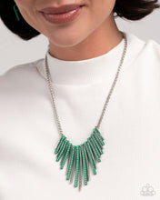 Load image into Gallery viewer, Paparazzi Fashionable Fringe - Green Necklace
