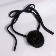 Load image into Gallery viewer, Paparazzi Rosette Reality - Black Necklace (September 2024 Life of the Party)
