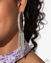 Load image into Gallery viewer, Paparazzi Jaw-Dropping Jubilee - White Earring (September 2024 Life of the Party)
