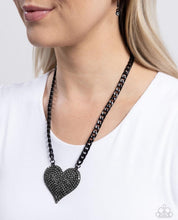 Load image into Gallery viewer, Paparazzi Affectionate Action - Black Necklace
