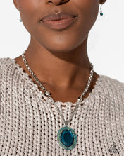 Load image into Gallery viewer, Paparazzi Manufactured Majesty - Blue Necklace (September 2024 Life of the Party)
